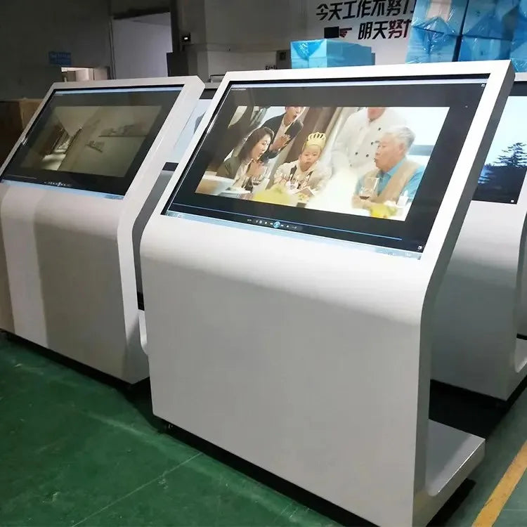 Factory Price 32 55 Inch Touch Screen All-in-One PC Kiosk New Interactive Floor Standing LCD Panel Serial Digital Information