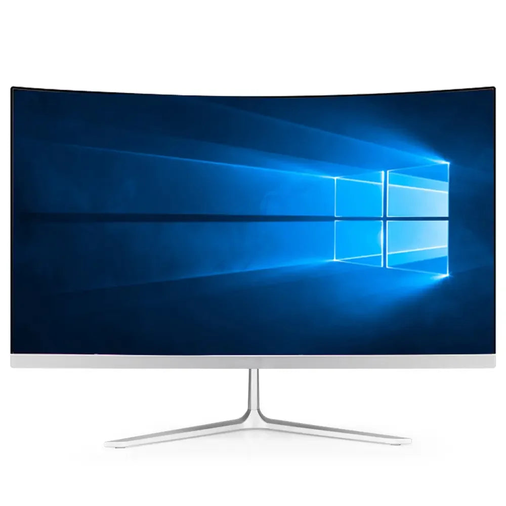 AIO Monoblock Gaming Desktop Computer  Curved Straigh Screen 24 27 32 Inch Intel Core I3 I5 I7 10th Gen Office All in One PC