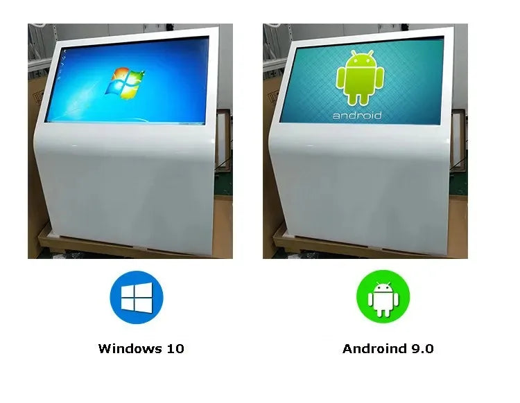 Factory Price 32 55 Inch Touch Screen All-in-One PC Kiosk New Interactive Floor Standing LCD Panel Serial Digital Information