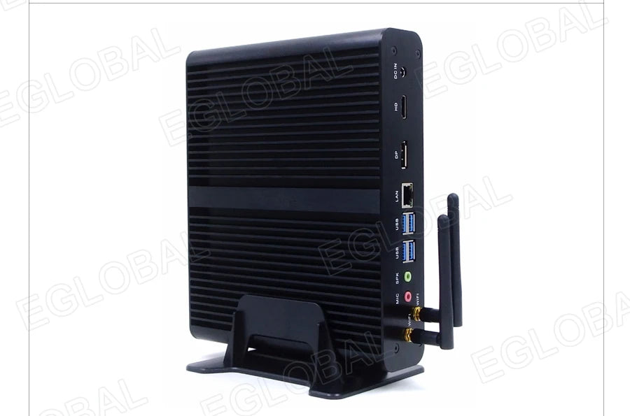 Eglobal Fanless Mini PC  Intel  i7-10510U 1065G7  2*DDR4 Msata+M.2 PCIE  Gamer Windows 10 Laptop Computer Components VGA DP HDMI