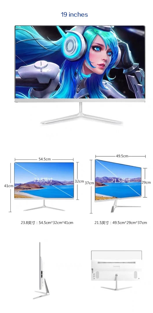 All-in-one Pc 21.5"/23.8'' Core I3 I5 I7 Monoblock All in One Pc Gaming Computers Desktops Gamer AIO PC Gamer