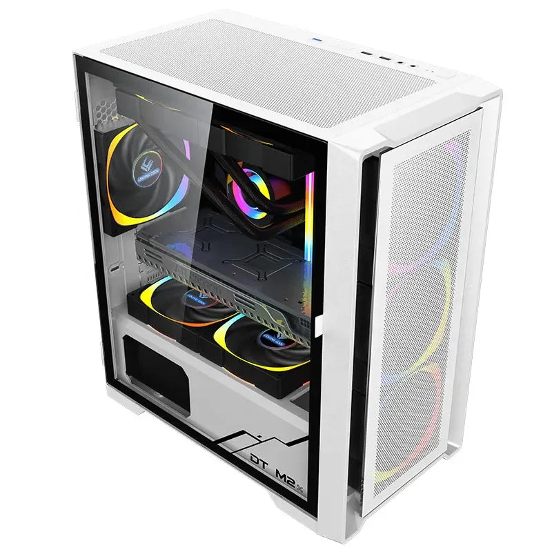 Best Selling M-ATX Mini ITX Gaming Computer Cases & Towers with Transparent Glass Window Panel  for Desktop Cabinet Gamer Pc