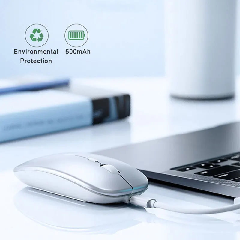 Wireless Mouse Rechargeable Silent Power Display Adjustable DPI Smart Stay Ergonomic Computer Mause For Laptop PC Macbook Office