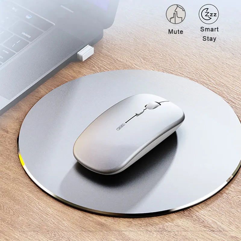 Wireless Mouse Rechargeable Silent Power Display Adjustable DPI Smart Stay Ergonomic Computer Mause For Laptop PC Macbook Office