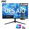 AOC 24 Inch UPS All in One I3 12100 DDR4 8GB RAM 512GB SSD OEM Monoblock AIO Desktop Computer Set All in One PC for Business