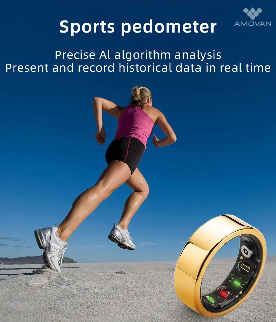 Anillo Inteligente Heart Rate Monitor Fitness tracker Smart Ring Health Blood Oxygen Monitor Sleeping Monitor Ring Smart