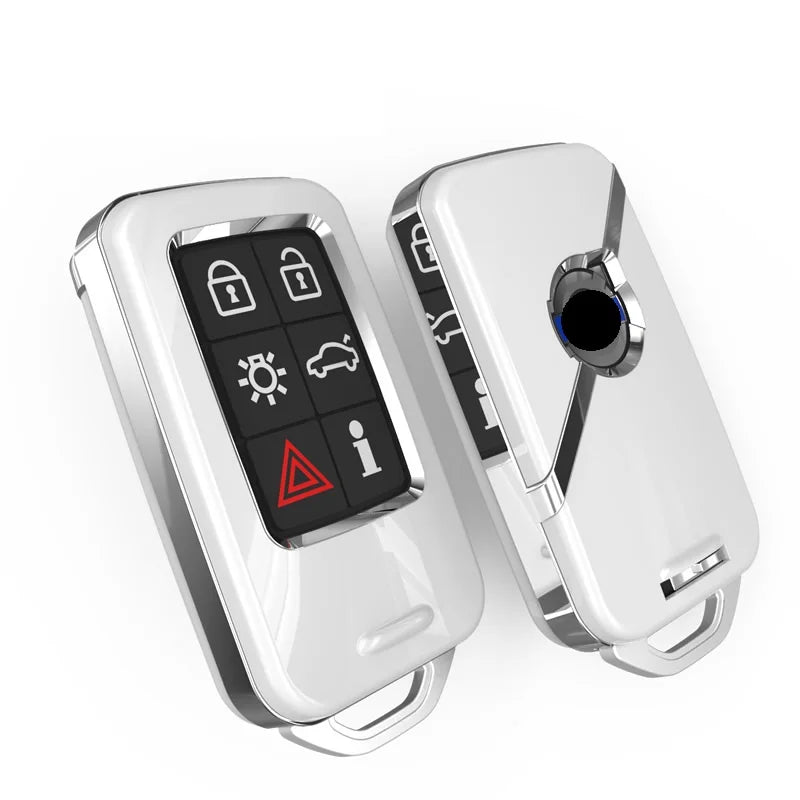 Car Key FOB Cover Case For Volvo V40 V60 S40 S60 S80 V50 V70 XC60 XC70 XC90 S90 S80L S60L With key chain holder and key ring