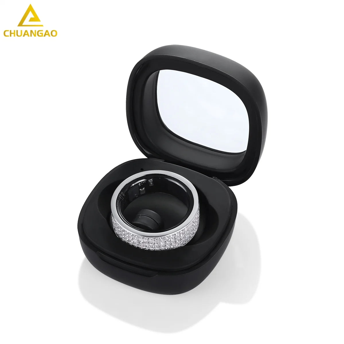 925 Silver Smart Ring Ingeniously Integrating Light Technology & Health Monitoring LGBT Gender Smart Jewelry Bluetooth Set