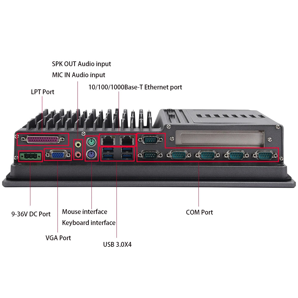 Industrial Desktops All in One Pc Capacitive Touch Industrial Computer Accessories One Pc Embedded Fanless Industrial PC