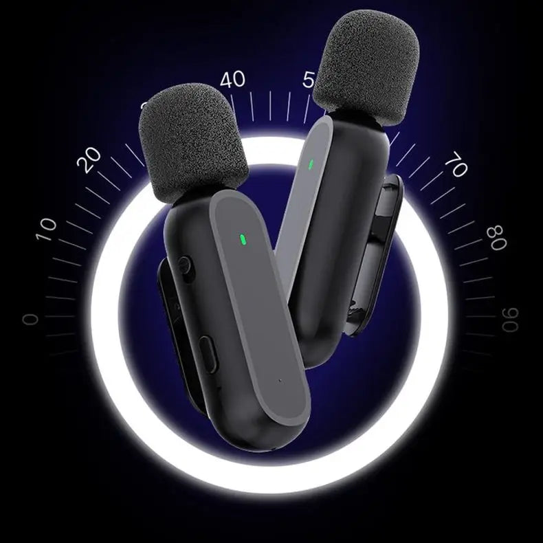China Factory Wireless Lavalier Microphone Type C Connector for Music Studio Teaching Use Condenser Microphone Noise Cancelling