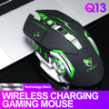Mouse Q13 Gaming Wireless Optical Mouse Rechargeable 2.4GHz USB Mice 6D Optical LED Mouse Light for Gamer PC Computer Laptop