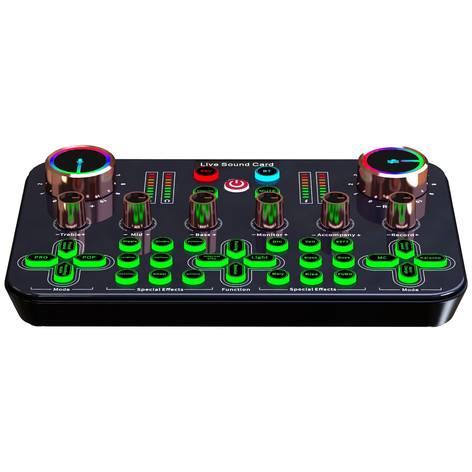 K600 Professional Audio Interface USB Live Broadcast Recording Sound Card for Recording Music Studio Equipment