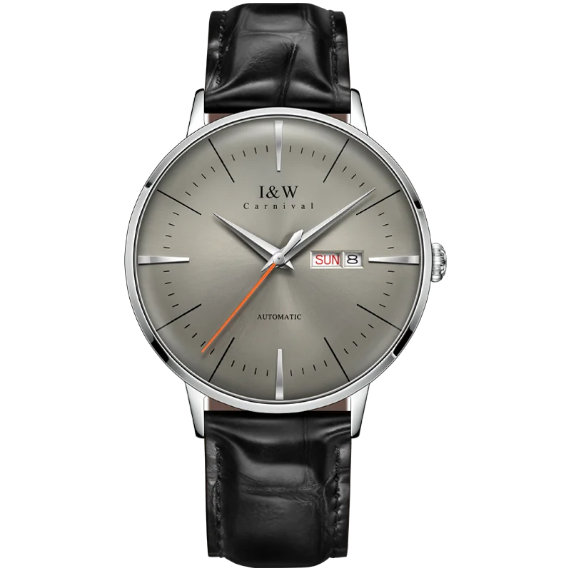 Fashion Men's Watches MIYOTA 8215 Watch Luxury brand CARNIVAL Automatic Mechanical Wristwatch Sapphire Double Calendar Men Watch