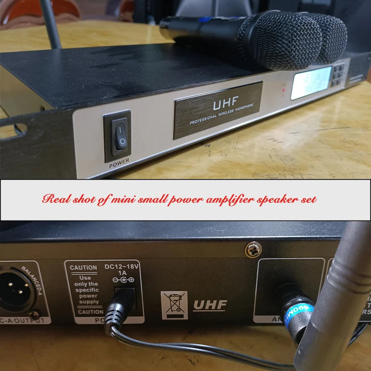 LS380U Handheld Wireless Condenser Microphone One-to-One Anti-Howling Omni-directional U-segment Music Studio Equipment Outdoor