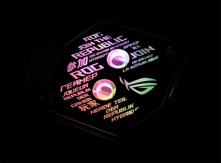 1700 CPU Water Block Mirror Surface ROG 5V ARGB SYNC Watercooler LGA1700 AM4 AM5 Platform Customized Available