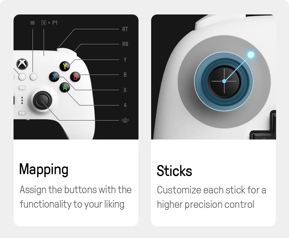 8BitDo Ultimate 3-mode Gaming Controller for Xbox, Hall Effect Joysticks, Compatible Windows, and Android - Jade