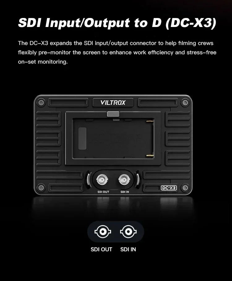 Viltrox DC-X2/DC-X3 Portable Monitor 6 Inch 2000 Nits 4K Touch Screen Profissional Photographic HD FHD Camera Monitor for Vedio