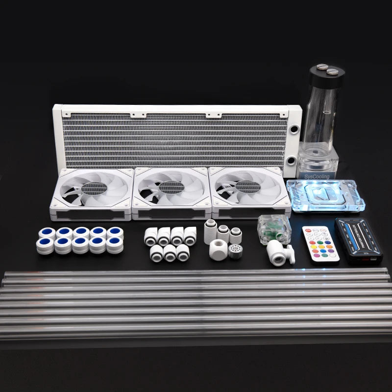 Syscooling DIY PC Water liquid Cooling Fan Kit Heat Sink kit for CPU hard tube water cooling kit