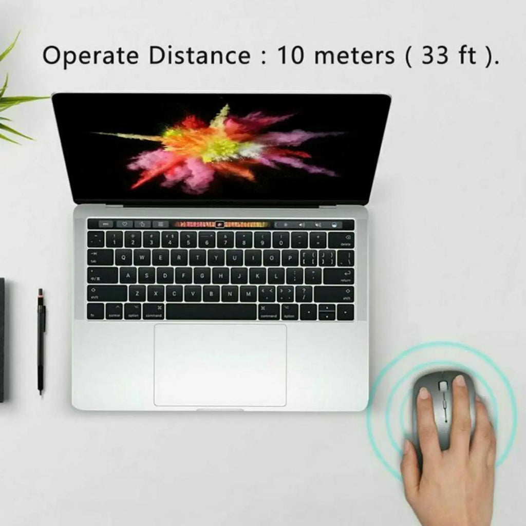 Wireless Mouse Bluetooth 5.0 Mouse Wireless Computer Silent Mice No Usb Adopter Ergonomic Mouse Optical Mice For Pc I V3r9