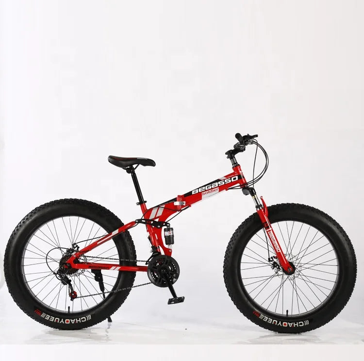 Folding Fat Tire Tyre Mountain Bike Tires 26x4.0 Bicycle Mtb Cycle With Gears for Adult