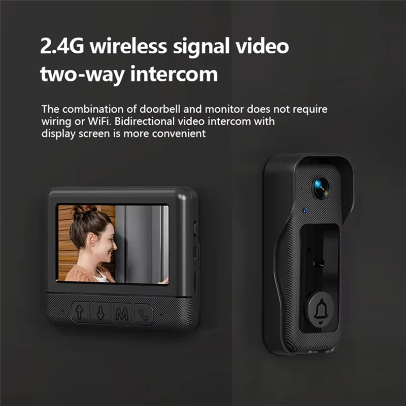 AT21-4.3-Inch Home Security Smart Doorbell X6 Smart Video Doorbell Infrared Night Vision Smart Doorbell