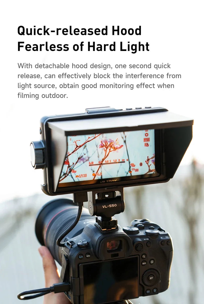 VILTROX DC 550 5.5 Inch 1920x1080 4K  Touch Screen HDMI Profissional Camera Studio Monitor 3D LUT Director Monitor