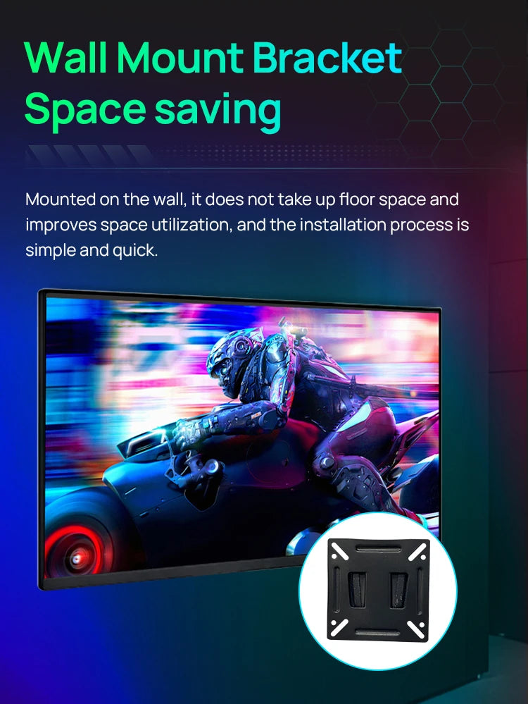 Anmite 24-inch 1080P capacitive touch computer monitor IPS 100% sRGB high color gamut professional desktop ten-point touch scree