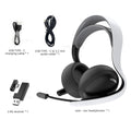 【2.4G Wireless/Wired/BT】Gaming Headset for PS5/PS4/PC eSports Headphones Spatial Audio Retractable Microphone 40mm Voice Coil