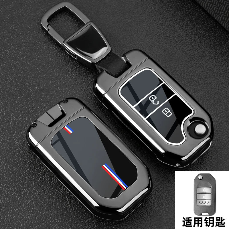 Car Key Fob Pocket Cover Case For Honda Civic CR-V HR-V Accord Jade Crider Odyssey 2015- 2018 Remote Protector Accessories