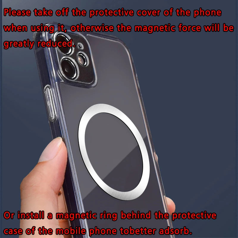 Magnetic Wireless Car Charger Air Vent Clip Phone Holder For Magsafe iPhone17 16 15 14 13 12 Pro Max Fast Car Charging Stand