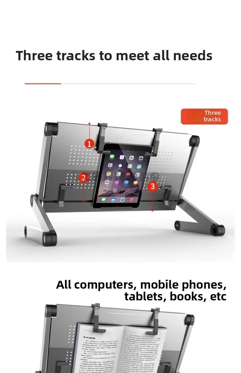 Laptop desk, foldable tablet stand, adjustable and movable