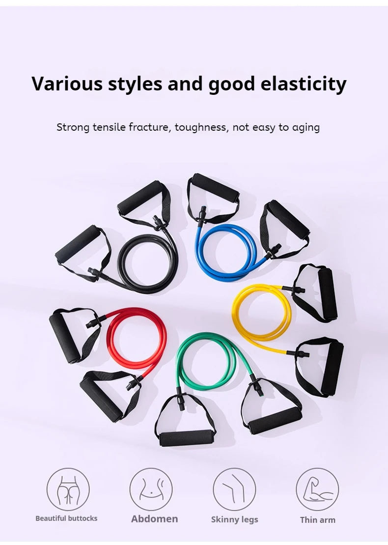 Resistance Bands With Handles Workout Bands With Handles For Men Women Exercise Bands Strength Training Equipment