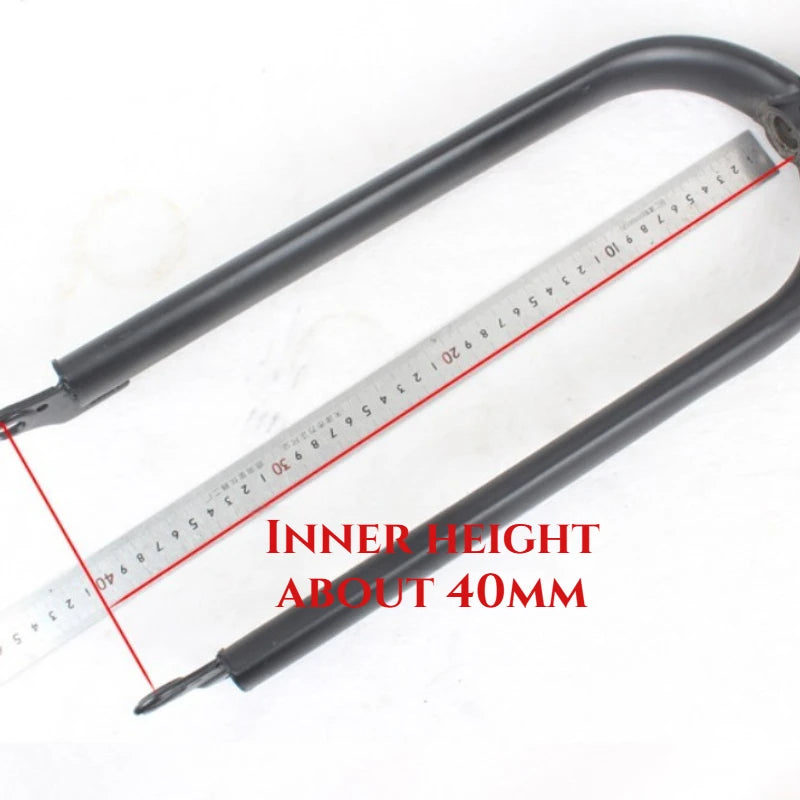 26x4.0 Extra Wide Fat Tire Fork, High Carbon Steel Rigid Fork for 26" Snow Bike, Off-Road Beach Bike Fork, Heavy Duty Front Fork
