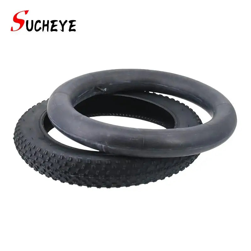20x4.0 Road Bike Fat Tire 20 Inch Electric Bicycle Road Motorcycle Outer Big Fat Tire with Tube Cycling Bike Parts