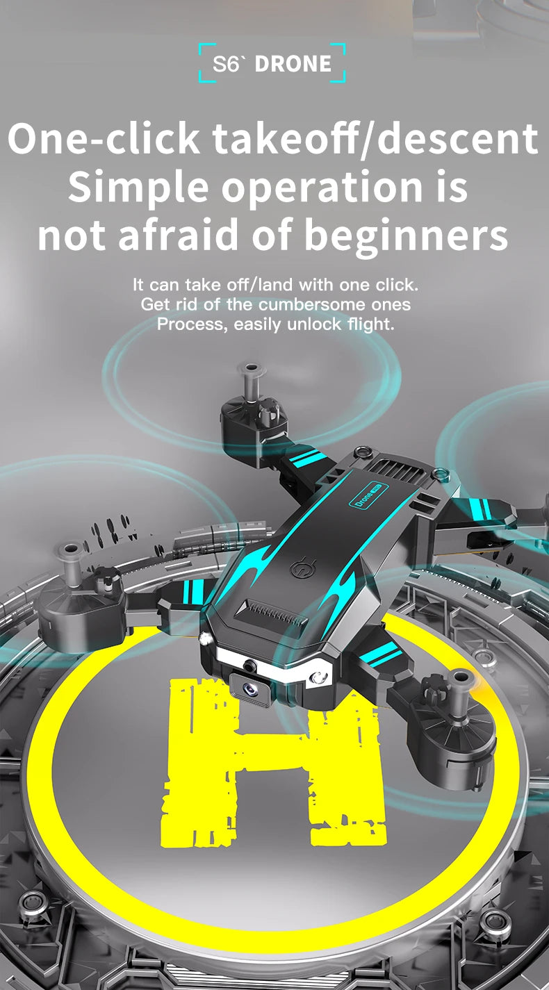 2026New origina S6 Drones Professional 8K HD Camera 5G GPS Obstacle Avoidance RC Helicopter Brushless With Screen Remote Control