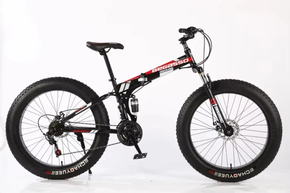 Folding Fat Tire Tyre Mountain Bike Tires 26x4.0 Bicycle Mtb Cycle With Gears for Adult