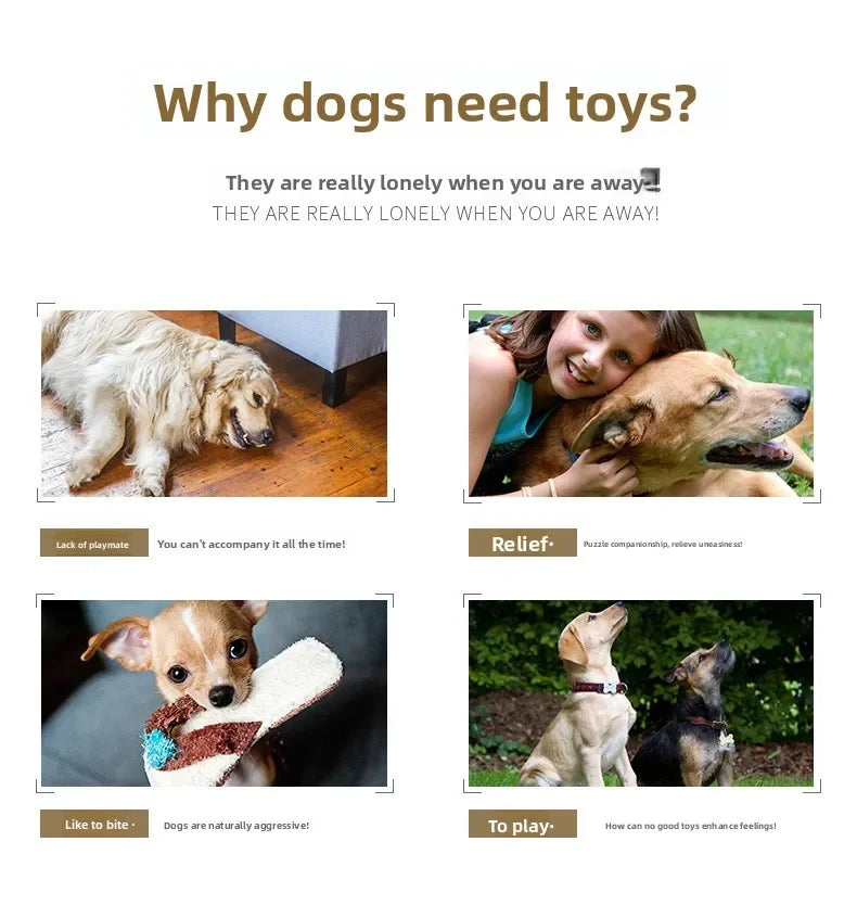 Plush Squeaky Dog Toys with Knotted Tails Soft Animal Chew Toys for Puppies Teething Safe Fun Interactive Play Pet Molar Toy