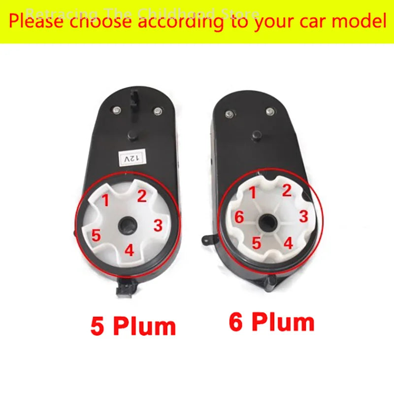 6V/12V RS390 Kids Ride On Toys Car Motors Children Car Wheels Gearbox High Speed DC Motor For Remote Control Car Parts
