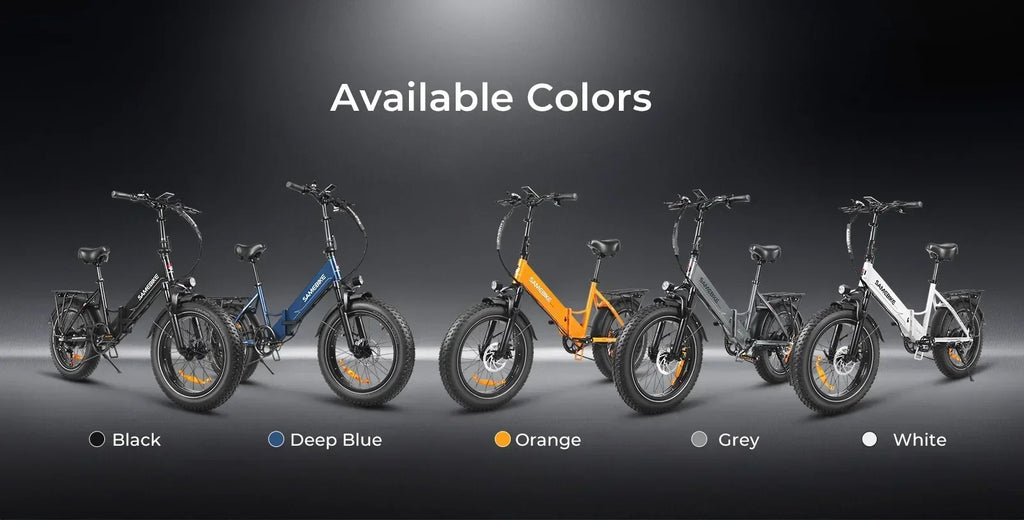 20*4.0 inch fat tire folding electric bicycle, 750W motor urban mountain E-Bike, 48V13AH battery adult electric scooter