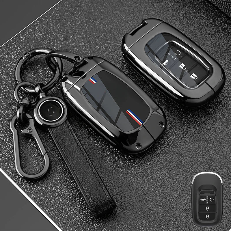 Car Key Fob Pocket Cover Case For Honda Civic CR-V HR-V Accord Jade Crider Odyssey 2015- 2018 Remote Protector Accessories