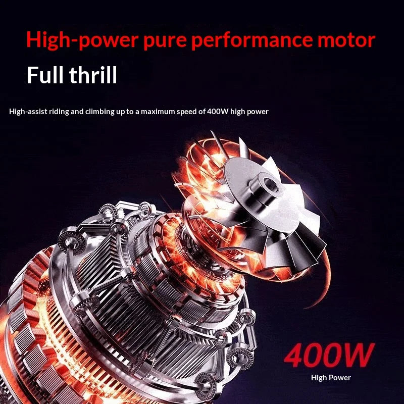 Adult ebike 26-inch 7-speed 400W motor 48V 20AH lithium battery electric bicycle, mountain road shock-absorbing electric bike