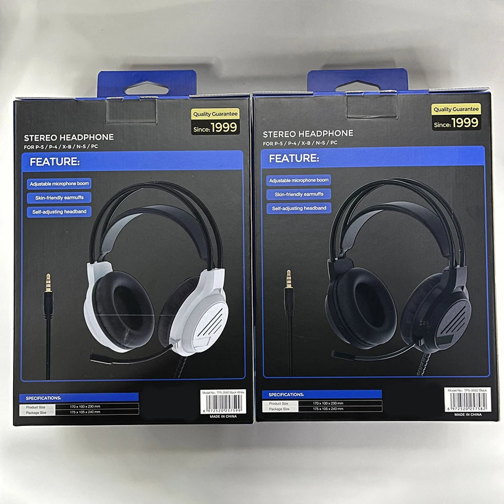 Gaming Headset with Mic Sports Gaming Noise Cancelling Headset Over-ear Headphone for PS5/PS4/Switch/XBOX/PC Wired Headphones