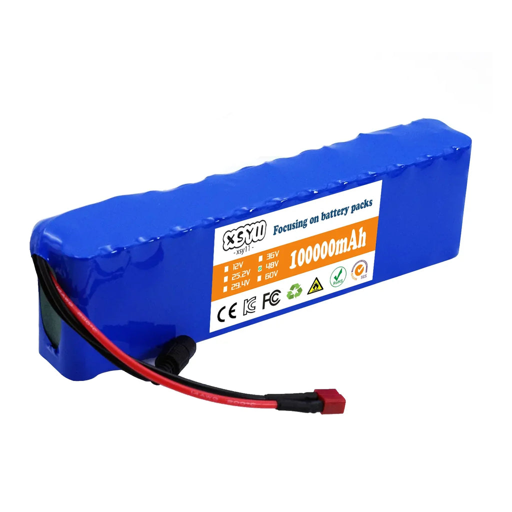 Genuine 48V 100Ah Motorized Scooter Battery 500W Citycoco with BMS Original Folding Car Battery 13s2p Lithium Battery Pack