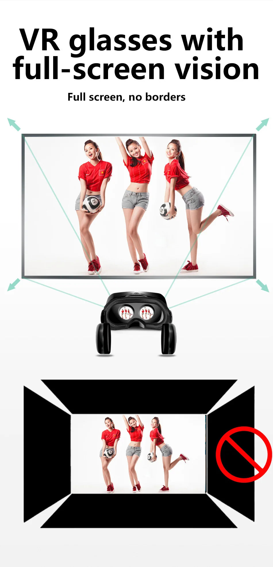 VRG Pro Viar VR Glasses 3D Virtual Reality Headset Helmet Goggles Device Lenses For Smartphone Phone Smart Hedset Gogle Children