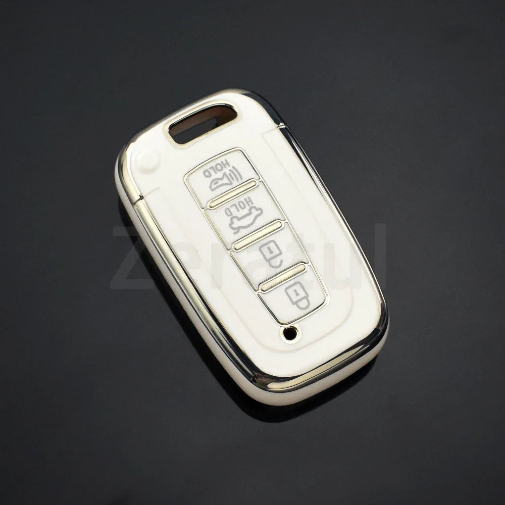Car Key Case Cover Shell Fob 4 Buttons For Kia Hyundai EQUUS Optima K5 Forte Opirus Rohens Ix35 SOUL SORENTO MOHAVE Borrego