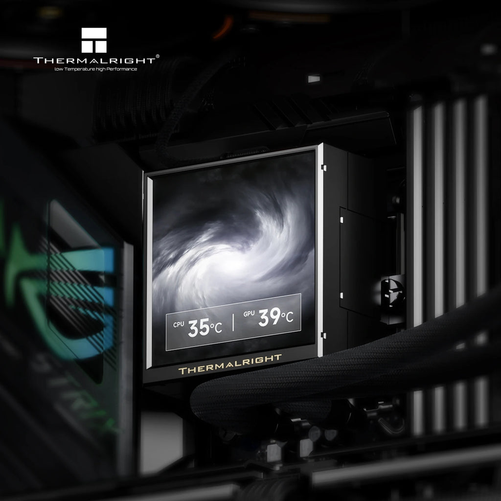 Thermalright PEERLESS VISION 360 UB ARGB All-In-One Liquid CPU Cooler, DIY Theme/With 3.95-Inch Display for LGA 1851/AM5/AM4