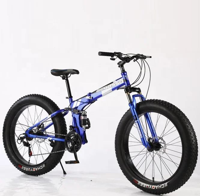 Folding Fat Tire Tyre Mountain Bike Tires 26x4.0 Bicycle Mtb Cycle With Gears for Adult
