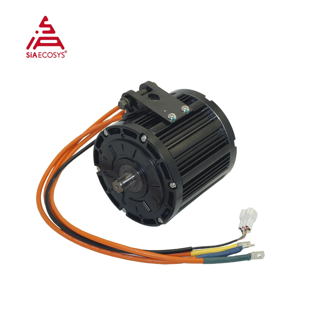 QS138 3000W/6000W Peak 72V BLDC Mid Drive Motor for Electric Scooter 100KM/H with 428 Chain Sprocket V1 Dual Power Design