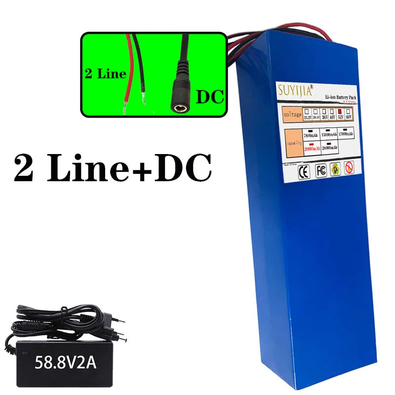 52V 14S4P 20Ah high-capacity21700 lithium-ion battery high-powerdual-port fastcharging suitable for dual-drive electric scooters