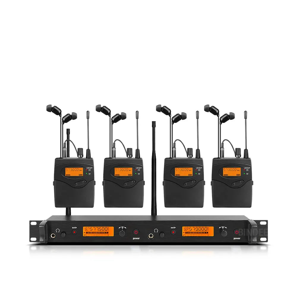 Professional In-Ear Monitor System 2-Channel Multi-Bodypack Monitor with In-Ear Wireless Monitor for Stage DJ Dedicated  EM-2050